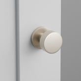 Discover the refined functionality of Zuperior Hardware's Satin Nickel Flat Knob, This satin polished finish delivers a sophisticated look while ensuring effortless privacy and secure door operation in living spaces and upscale bathrooms. Zuperior Hardware buy online for free shipping to the USA, Canada, Australia.